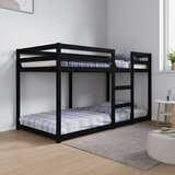  Na kat crni 90 x 190 cm od masivne borovine | shoptok.hr