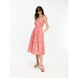 Reserved Midi haljina cvjetnog uzorka - ružičasta | shoptok.hr