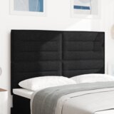  LED uzglavlje s linijama dizajna crno 72 cm tkanina | shoptok.hr