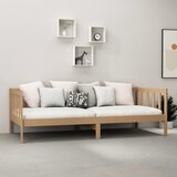  Dnevni ležaj s madracem 90x200 cm boja meda od masivne borovine | Eponuda.com