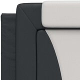  Jastuk za uzglavlje crno-bijeli 180 cm od umjetne kože | shoptok.hr