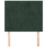  Uzglavlja 2 kom tamnozelena 90x5x78/88 cm baršunasta | shoptok.hr