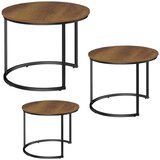  Set okruglih stolića za dnevni boravak 3u1 Compact - 51cm 40cm 30cm | Shoptok.si