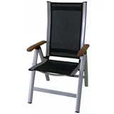Sun Garden Crna metalna vrtna stolica Ass Comfort -