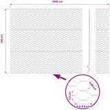 Heksagonalna ograda 1,4 x 10 m PVC Zelena | shoptok.hr