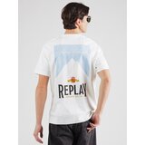 Replay Majica svijetloplava / narančasto žuta / crna / bijela | shoptok.hr