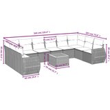  11-dijelni set vrtnih sofa od poliratana s jastucima sivi | shoptok.hr