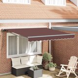 vidaXL retraktilna tenda rjava 350x250 cm | Shoptok.si