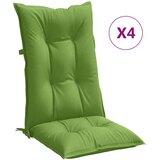  Jastuci za stolice 4 kom prošarano zelena 120x50x7cm od tkanine | shoptok.hr