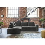 Miuform Tamno siva baršunasti sklopiva kutna garnitura (s lijevim kutom) Lofty Lilly – | shoptok.hr