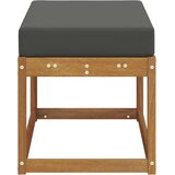  Vanjska stolica klupa s jastukom Prirodna 79 x 43 x 37 cm - Prirodno i antracit 80 cm Otvoreno područje nogu | shoptok.hr