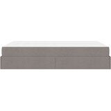  Konstrukcija postelje s shranjevanjem Taupe 160 x 200 cm blago | Shoptok.si