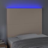  LED uzglavlje boja cappuccina 90x5x118/128 cm od umjetne kože | Eponuda.com
