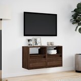  Zidni TV ormarići LED 2 kom boja smeđeg hrasta 41x31x45 cm | shoptok.hr