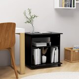 vidaXL Ormarić s kotačima crni 60 x 45 x 60 cm od iverice Cijene