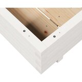  Vrtno cvetlično korito belo 100x100x26,5 cm trdna borovina | Shoptok.si