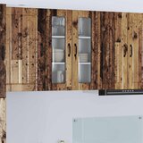  Zidni stakleni ormarić Lucca Staro drvo 60 x 31 x 80 cm | shoptok.hr