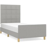  Okvir za krevet bez madraca svjetlosivi 80x200 cm od tkanine | shoptok.hr