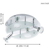 Eglo cabo 1 spot/4, led, gu10, 4x3w, 4x240lm, hrom/bela Z6DX3ZN | Eponuda.com