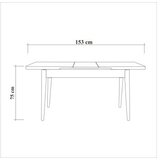 Hanah home produzeni trpezarijski sto santiago masa atlantic | ePonuda.com