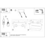  Stropna svetilka LOBO 2 bela, (21347943) | Shoptok.si