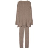 Trendyol Mink Corduroy Trousers Knitwear Bottom-Top Set | Shoptok.si