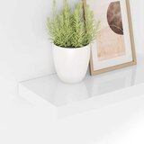  Plutajuće zidne police 4 kom sjajne bijele 50 x 23 x 3,8 cm MDF | Eponuda.com
