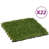  umetna trava plošče 22 kosov zelena 30x30 cm