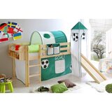 MID.YOU Igralna Postelja Kasper, 90x200, Zelena, Tobogan, Stolp | Shoptok.si