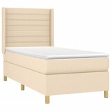  box spring s madracem LED krem 90x190 cm od tkanine | shoptok.hr