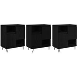 Kreveta 3 pcs Crni hrast 60 x 35 x 70 cm | shoptok.hr