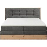 Livetastic POSTELJA BOXSPRING 180 cm x 200 cm , les, tekstil, leseni material antracit | Shoptok.si