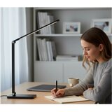  LED stona lampa s prigušivačem i bežičnim punjenjem NOBLITE Q LED/7W/230V 3000/4000/6500K crna | Eponuda.com