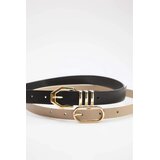 TRENDYOLMILLA Trendyol ženski pojas model Twoaw26Ke00020, Crna-Bež / Crna Cene