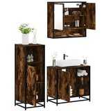 vidaXL 3-dijelni set kupaonskog namještaja boja hrasta drveni | shoptok.hr