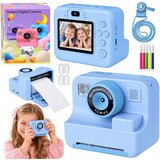LEAN Toys dječji digitalni fotoaparat s instant ispisom fotografija, plavi | shoptok.hr