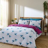 Their Nibs Bela/vijolična enojna bombažna posteljnina 135x200 cm Hummingbird – | Shoptok.si