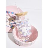 Sinsay Staklena šalica s bambusovim poklopcem i slamkom Cinnamoroll | shoptok.hr