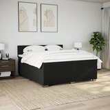  Krevet s oprugama i madracem crni 200x200 cm od tkanine | shoptok.hr