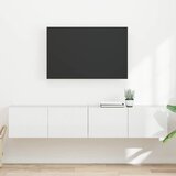 TV zidni ormar Zidne 2 pcs Sjajno bijelo 78,5 x 31 x 29,5 cm | shoptok.hr