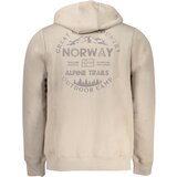 Norway 1963 Bež majica s kapuljačom i patentnim zatvaračem | shoptok.hr