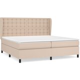  Krevet box spring s madracem cappuccino 200x200cm umjetna koža | shoptok.hr