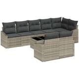  Set kauča za vrt Set od 9 Svijetlosiva Ratan Vanjski kauč | shoptok.hr