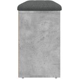 Klupa za cipele siva boja betona 102x32x50 cm konstruirano drvo | Eponuda.ba