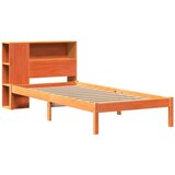 vidaXL Krevet s regalom za knjige bez madraca 90 x 200 cm od borovine | shoptok.hr