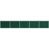  Povišeni vrtni krevet Zelena 400 x 40 x 55 cm Pocinčani čelik | shoptok.hr
