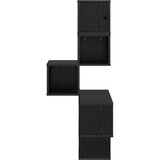 Police za kutne zidne Crni hrast 48 x 48 x 120 cm | shoptok.hr