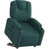  Naslonjač na podizanje od tkanine tamnozeleni | shoptok.hr