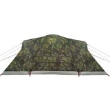 vidaXL Družinski šotor za 6 oseb kamuflažen vodoodporen | Shoptok.si