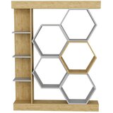 Hanah home Sueno Biblioteka od bijelog hrasta 140x29,6x177,4 cm, bež bijela | Eponuda.ba